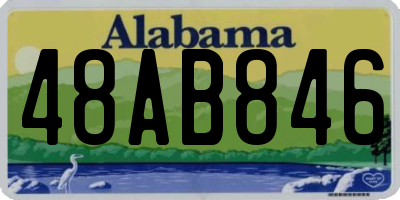 AL license plate 48AB846