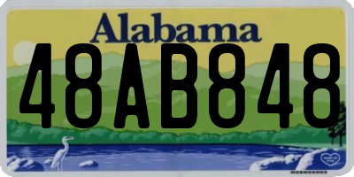 AL license plate 48AB848