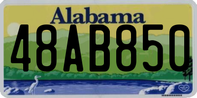 AL license plate 48AB850