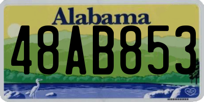 AL license plate 48AB853