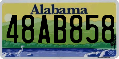 AL license plate 48AB858