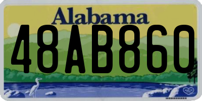 AL license plate 48AB860