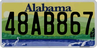 AL license plate 48AB867