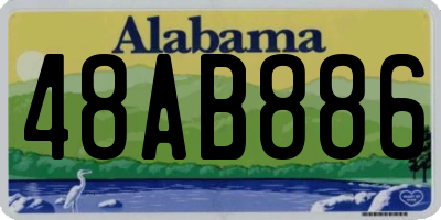 AL license plate 48AB886