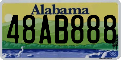 AL license plate 48AB888