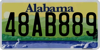AL license plate 48AB889