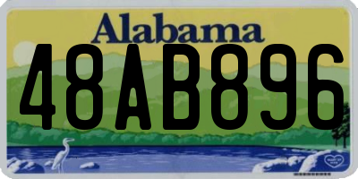 AL license plate 48AB896