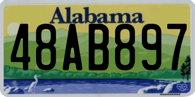 AL license plate 48AB897