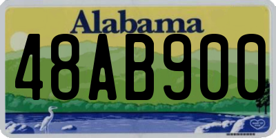 AL license plate 48AB900