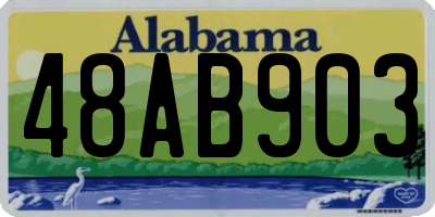 AL license plate 48AB903