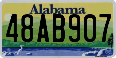 AL license plate 48AB907