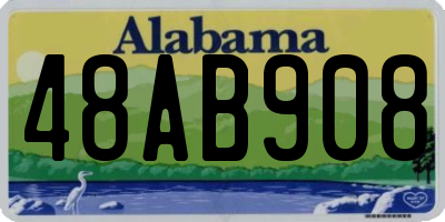 AL license plate 48AB908