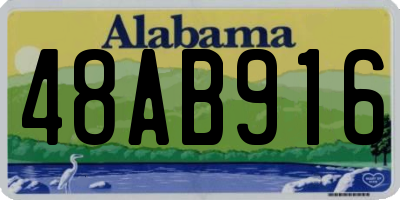 AL license plate 48AB916