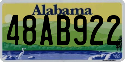 AL license plate 48AB922