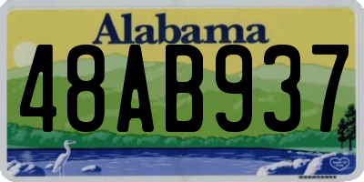 AL license plate 48AB937