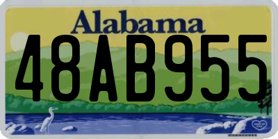 AL license plate 48AB955
