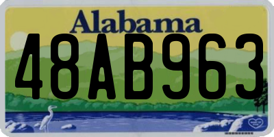AL license plate 48AB963