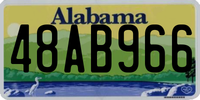 AL license plate 48AB966