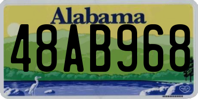 AL license plate 48AB968