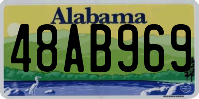 AL license plate 48AB969