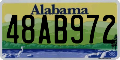 AL license plate 48AB972