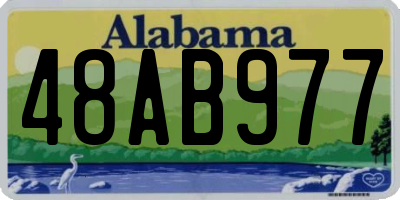 AL license plate 48AB977