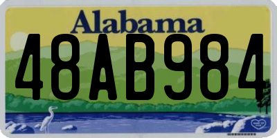 AL license plate 48AB984