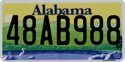 AL license plate 48AB988