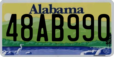 AL license plate 48AB990