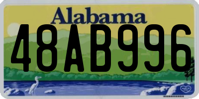 AL license plate 48AB996