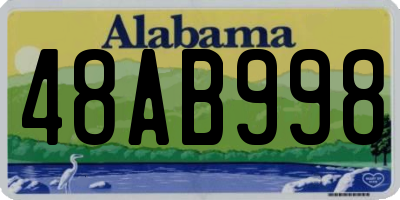 AL license plate 48AB998