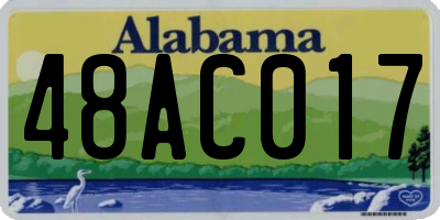 AL license plate 48AC017