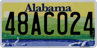 AL license plate 48AC024