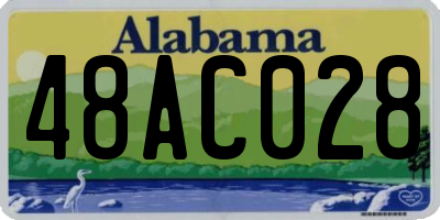 AL license plate 48AC028