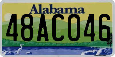 AL license plate 48AC046