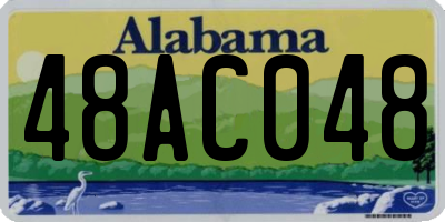 AL license plate 48AC048