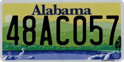AL license plate 48AC057