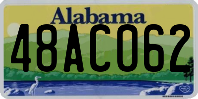 AL license plate 48AC062