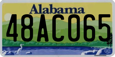 AL license plate 48AC065