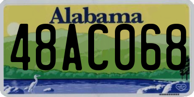 AL license plate 48AC068