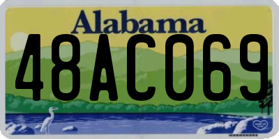 AL license plate 48AC069