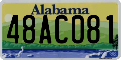 AL license plate 48AC081