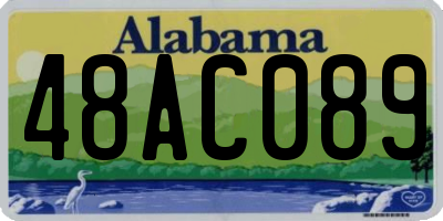 AL license plate 48AC089