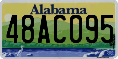 AL license plate 48AC095