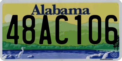 AL license plate 48AC106