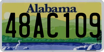 AL license plate 48AC109