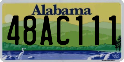 AL license plate 48AC111