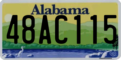 AL license plate 48AC115