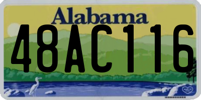 AL license plate 48AC116