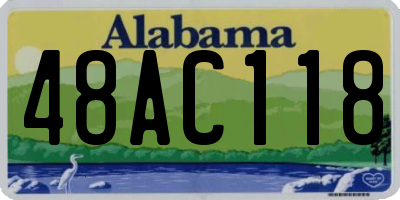 AL license plate 48AC118